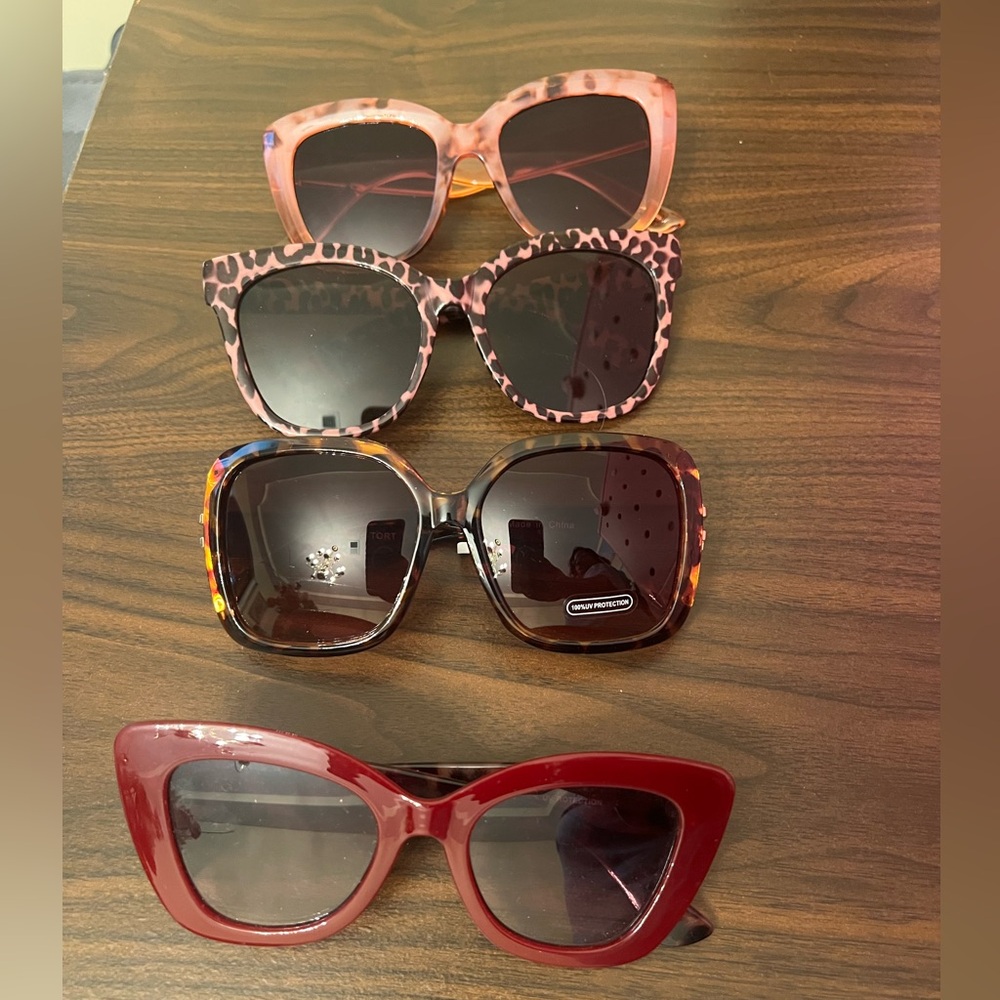 Four Pairs of Sunglasses - Stylish UV Protection